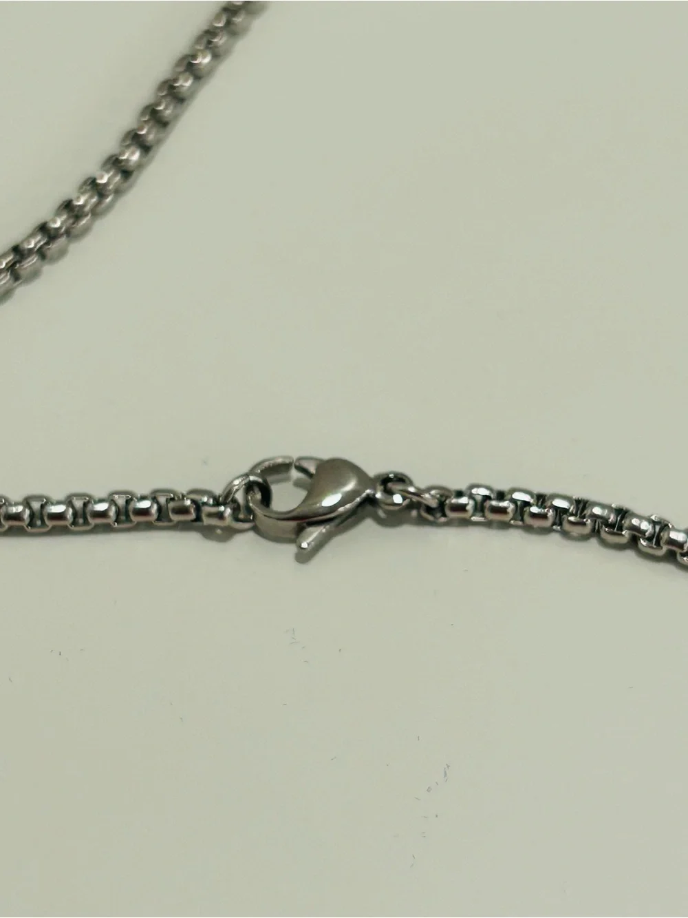 Avon Mens Cross Necklace Stainless Steel Engraved DAD Silvertone 24